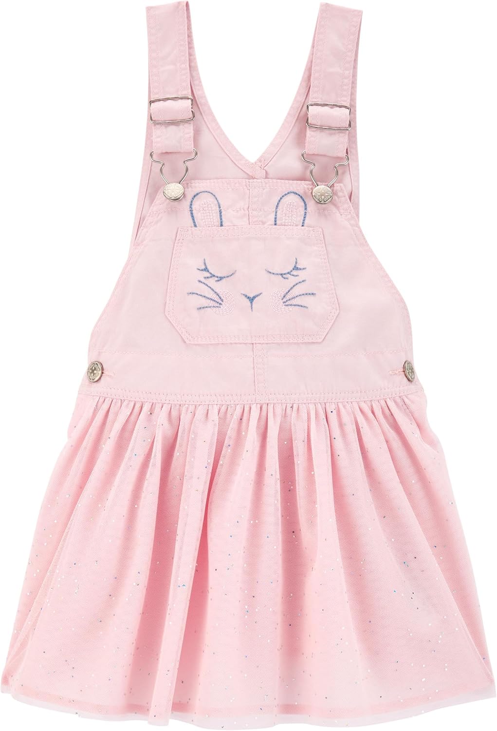 Oshkosh Girls World's Best Overalls with Bunny Design and Pocket
