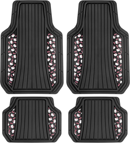 Hello Kitty Car Mats 4pc Set for Cars Trucks SUVs Cute Design