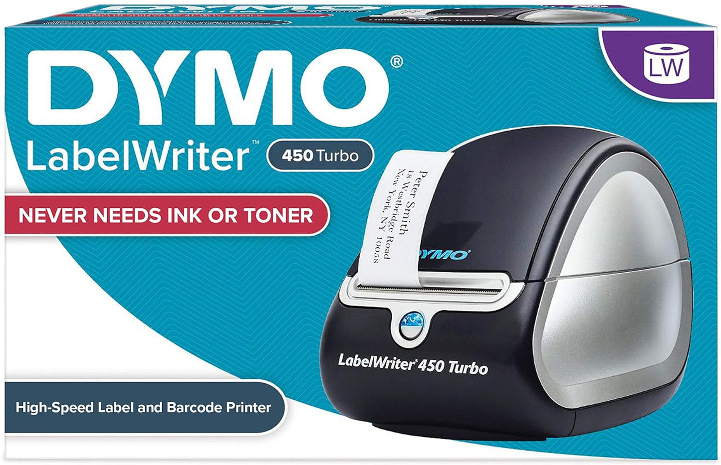 DYMO LabelWriter 450 Turbo Thermal Label Printer for Fast Printing