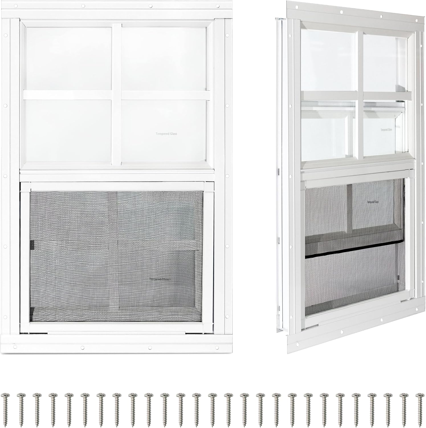 COLORPAPA 2 Pack Shed Windows for Ventilation and Light
