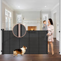 Retractable 42in x 75in Reinforced Baby Gate - Extra Tall Pet Barrier