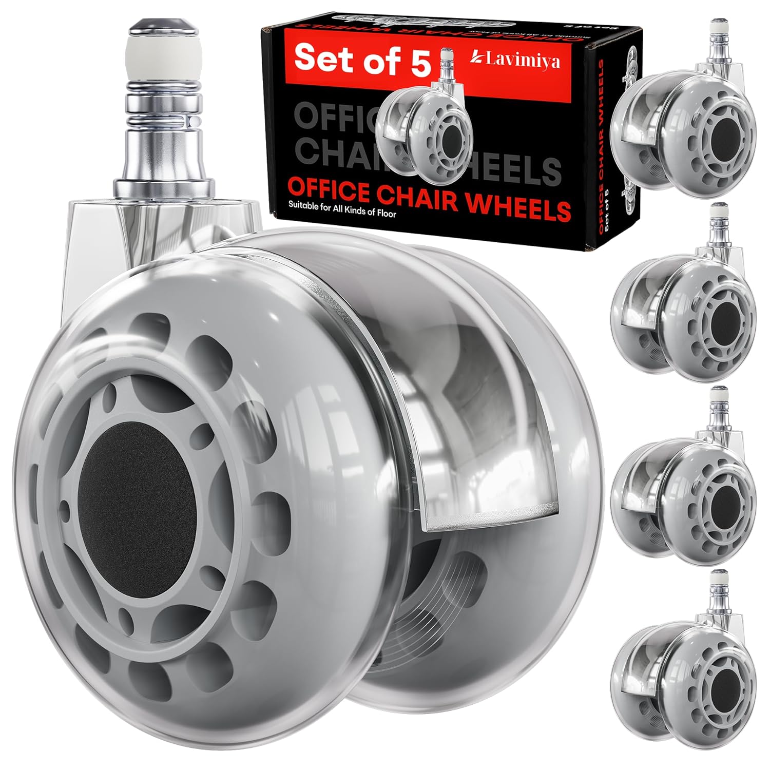 Upgrade Your Office: Heavy Duty Chair Wheels Set