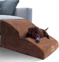 High Density Extended Foam Dog Ramp & Steps 2 Tiers - Soft Non-Slip