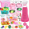 121Pcs Play Kitchen Accessories Kids Playset - Realistic Pretend