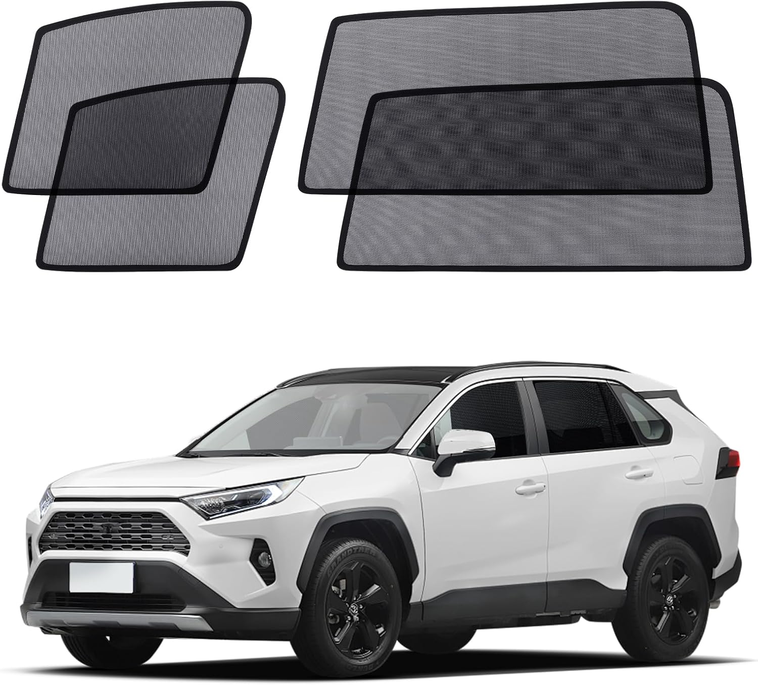 XCBYT Car Window Shade for 2019-2024 Toyota RAV4 Comfort