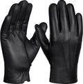 GSG Men Genuine Leather Driving Gloves - Warm Fur Lined