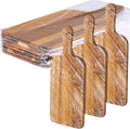 Patelai 6 Pcs Cutting Board Set with Handles - Durable Acacia Wood