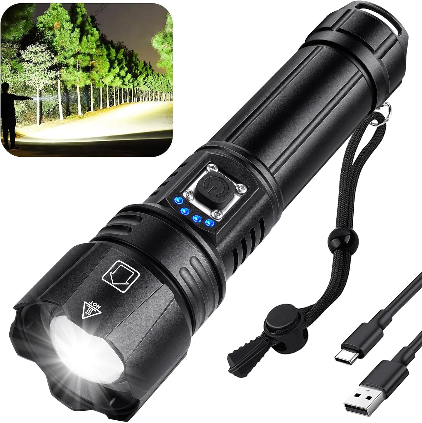 Ultimate 990,000 Lumen Rechargeable Flashlight