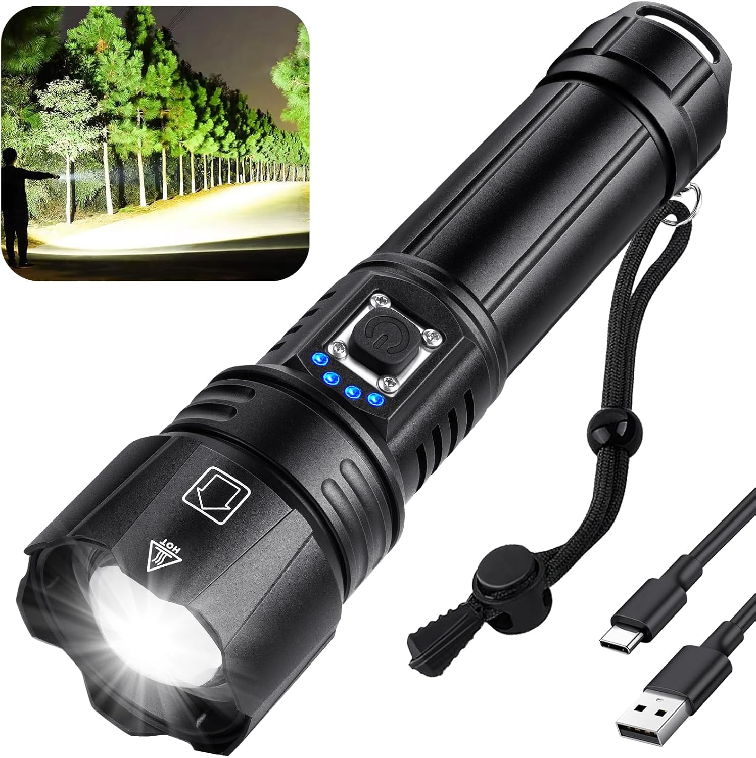 Ultimate 990,000 Lumen Rechargeable Flashlight