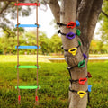 12 Ninja Tree Climbing Holds and 6.6ft Rope Ladder Set - Outdoor