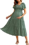 Maternity Dress for Baby Shower - Flattering Summer Midi Fashion