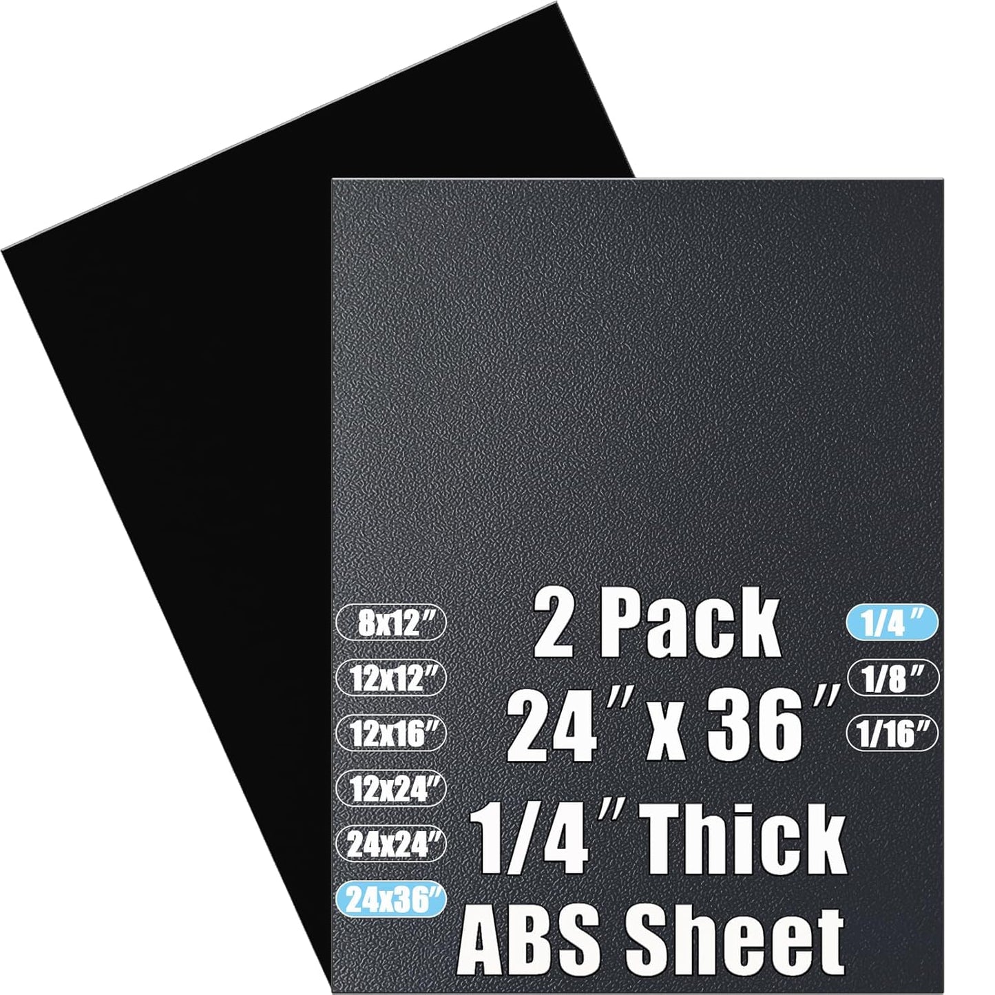 ABS Plastic Sheet 1/4 Inch Thick for DIY Projects and Crafts