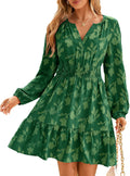 BerryGo Womens Long Sleeve Mini Dress for Casual Elegance