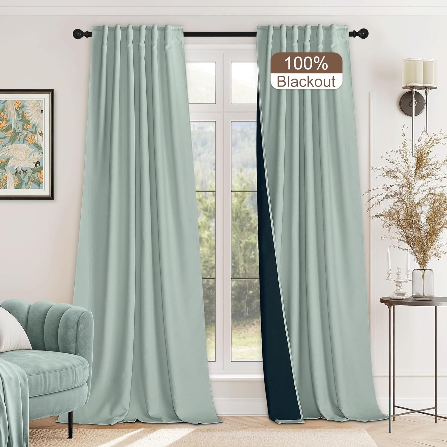 StangH Blue Velvet Curtains - 100% Blackout Luxury