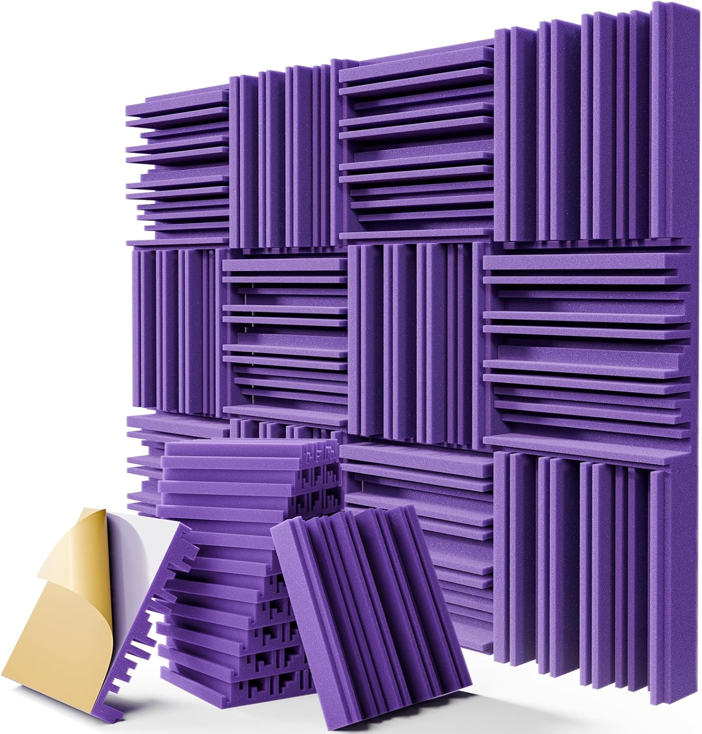 12 Pack Sound Proof Foam Panels for Walls - High Density Acoustic