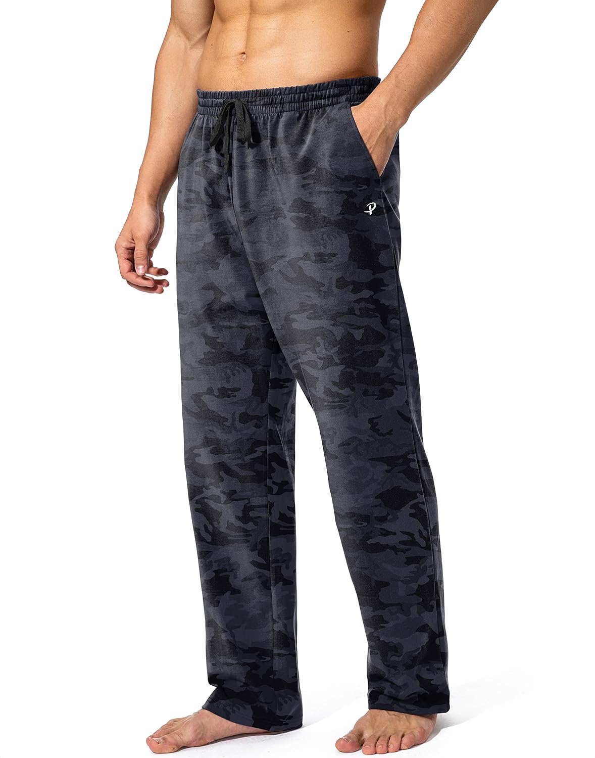 Pudolla Men's Cotton Yoga Sweatpants for Comfort and Style