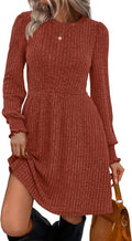Trendy Long Sleeve Fall Fashion Casual Sweater Dress for Women