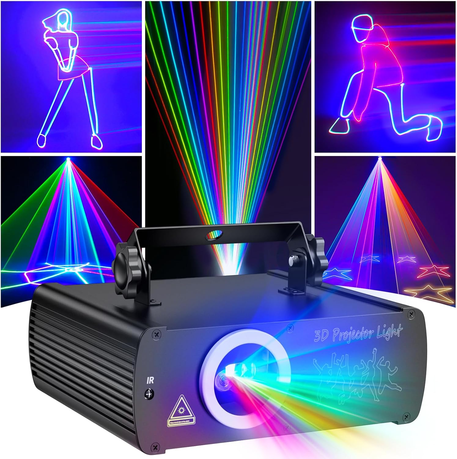 RGB Laser Stage Lighting: Music-Activated Beam Effect
