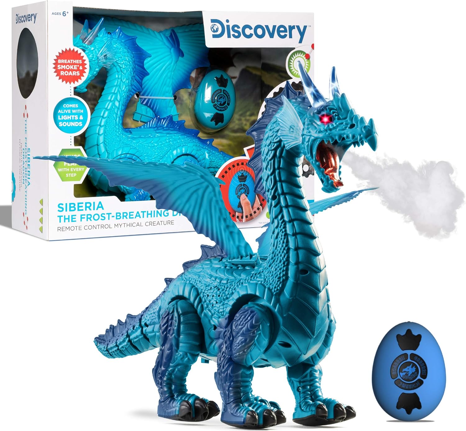 Frost-Breathing RC Dragon with Smoke Breath and Realistic Sounds