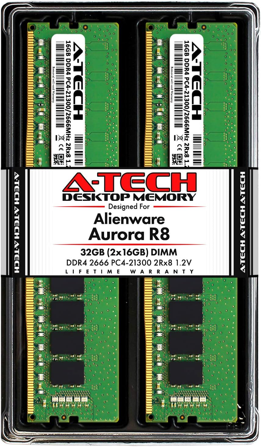 32GB A-Tech RAM Upgrade for Alienware Aurora R8 - DDR4 2666MHz