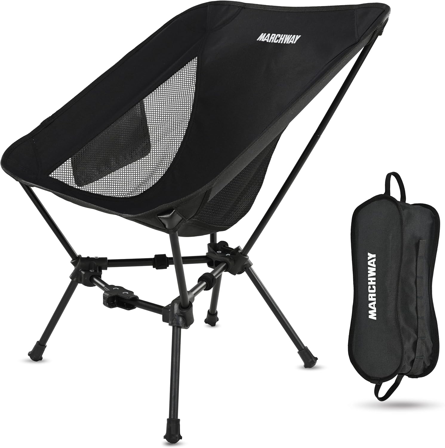 Portable & Stable Camping Chair, Supports 330Lbs!
