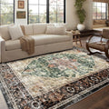 Soft Boho Vintage Area Rugs 8x10 for Living Room and Bedroom