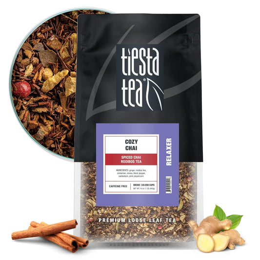 Tiesta Tea Cozy Chai Rooibos Tea - Caffeine-Free Delight