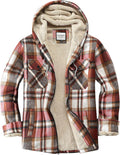 Women's Plaid Sherpa Lined Full Zip Fleece Jacket - Cozy Layer