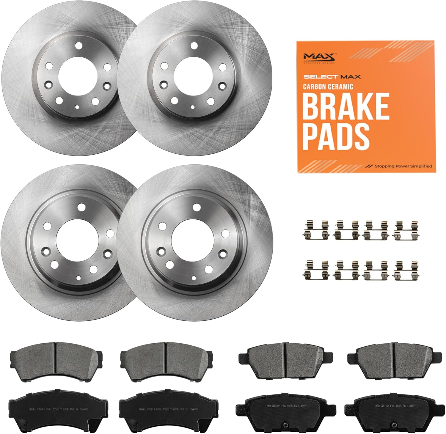 Max Advanced Brakes Front & Rear Brake Kit for Ford Fusion
