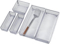 Silverware Drawer Organizer Utensil Tray Set - Modular Storage