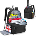 DSLEAF Tennis Bag for Men and Women to Hold 2 Rackets - Separate Shoe