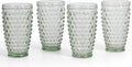 Martha Stewart Chauncey Hobnail Glass Tumbler 4-Pack - Green