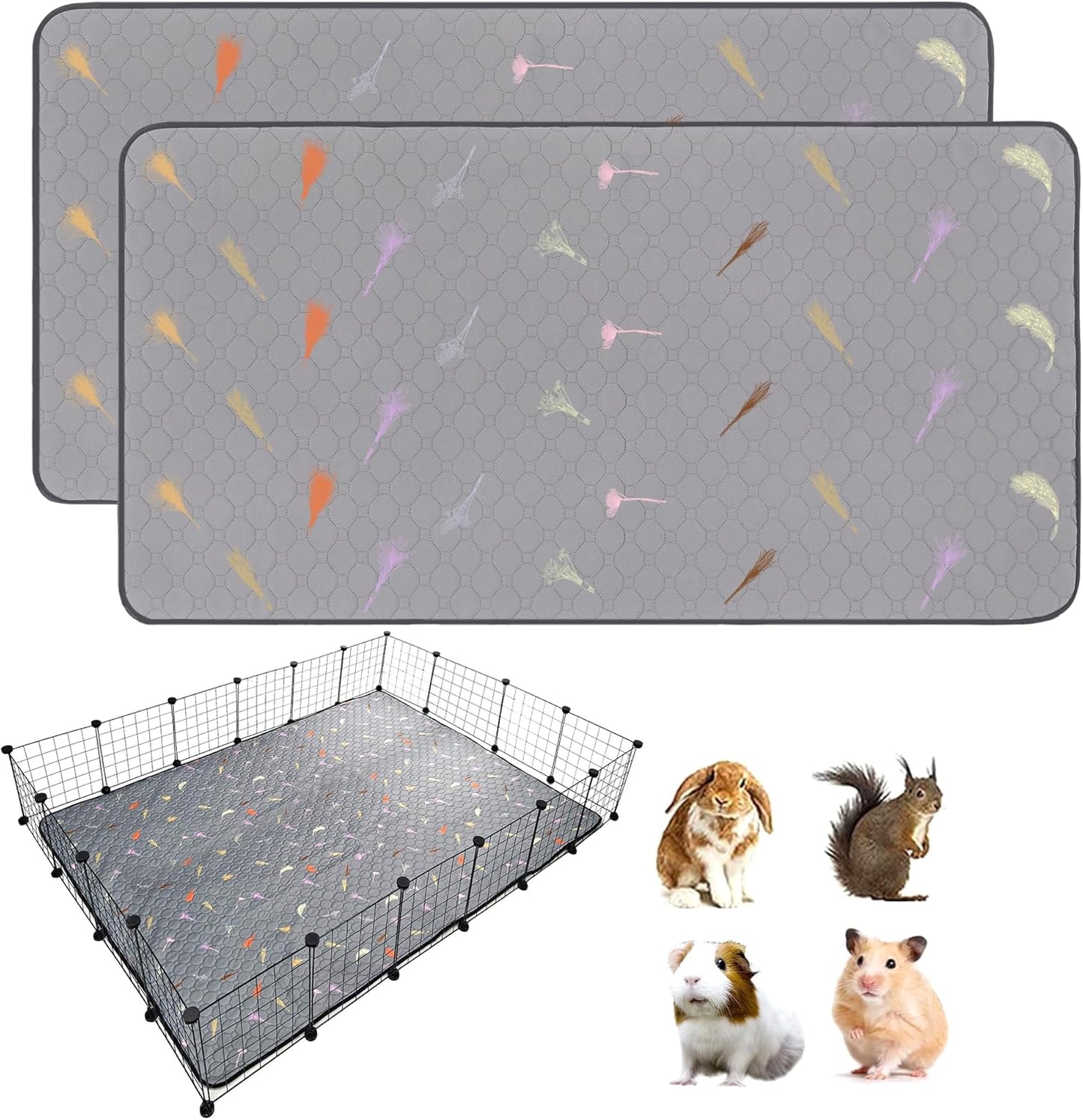 Super Absorbent Guinea Pig Cage Liners for Small Pets 48in x 72in