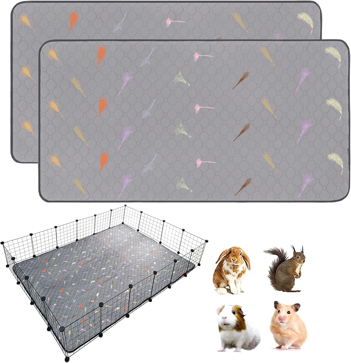 Super Absorbent Guinea Pig Cage Liners for Small Pets 48in x 72in
