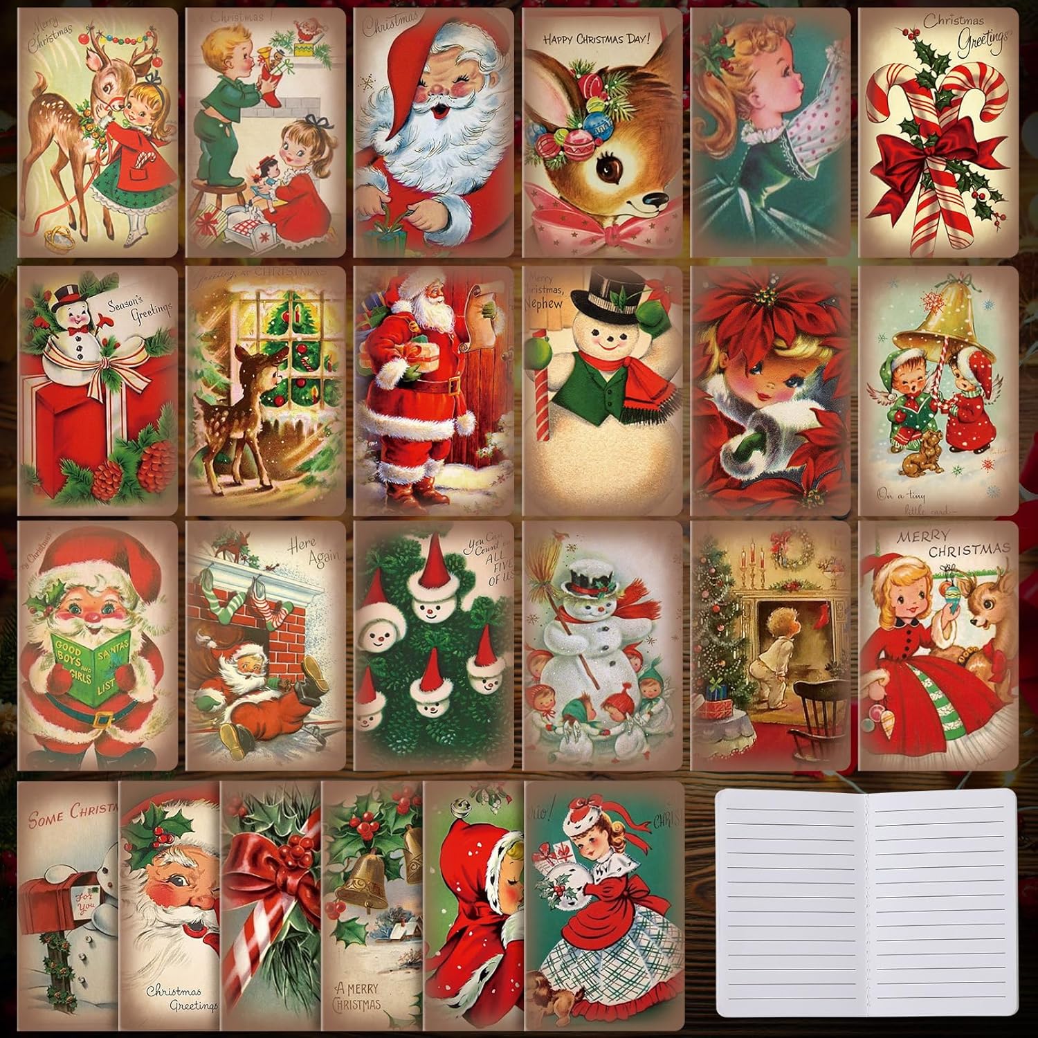 Vintage Christmas Notepads - 24 Styles, Stocking Stuffers