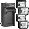 Kastar 4-Pack BP-808 Battery and AC Wall Charger - Extra Power