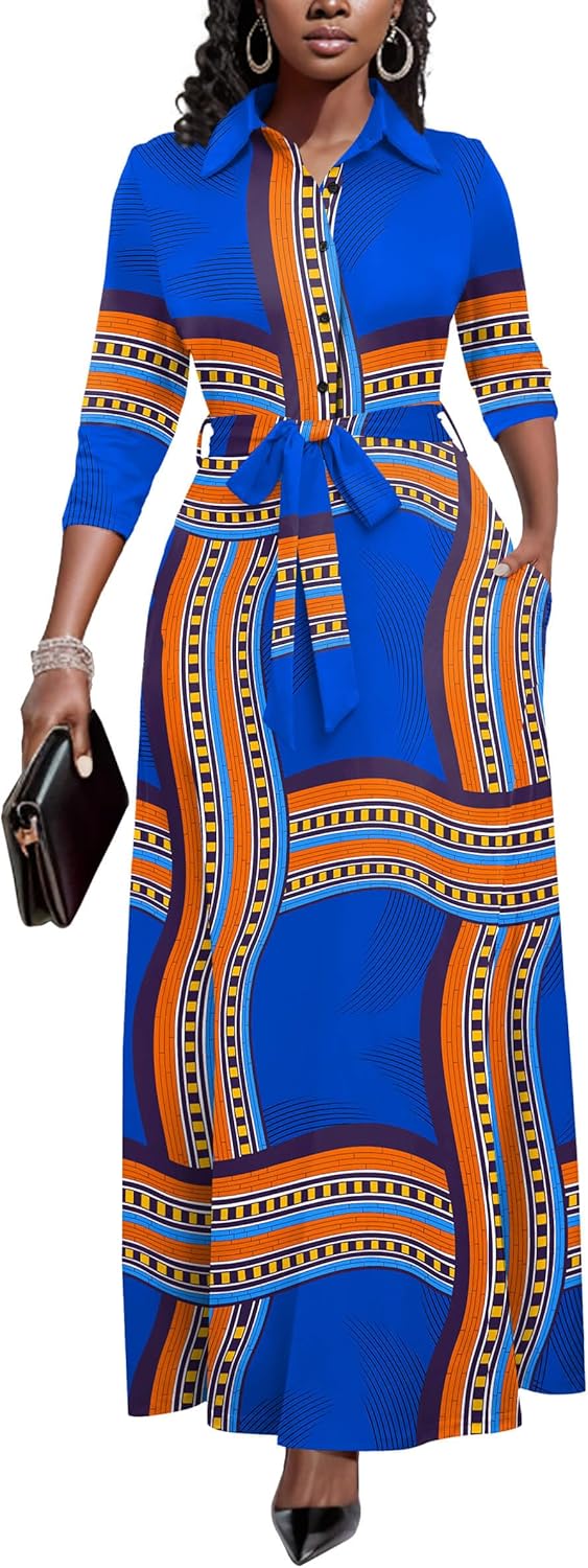 Runwind Women Church Maxi Dresses for Casual and Office Wear