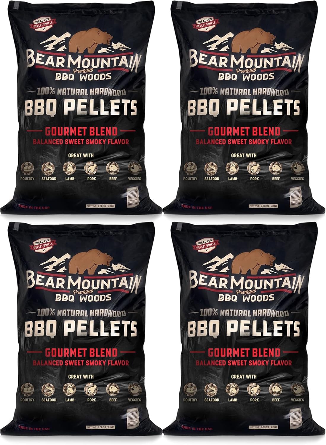 Bear Mountain Premium BBQ Woods Smoky Gourmet Blend Pellets
