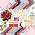 528Pcs Flower Wrapping Paper Kit 200 Sheets Waterproof Floral Wrap