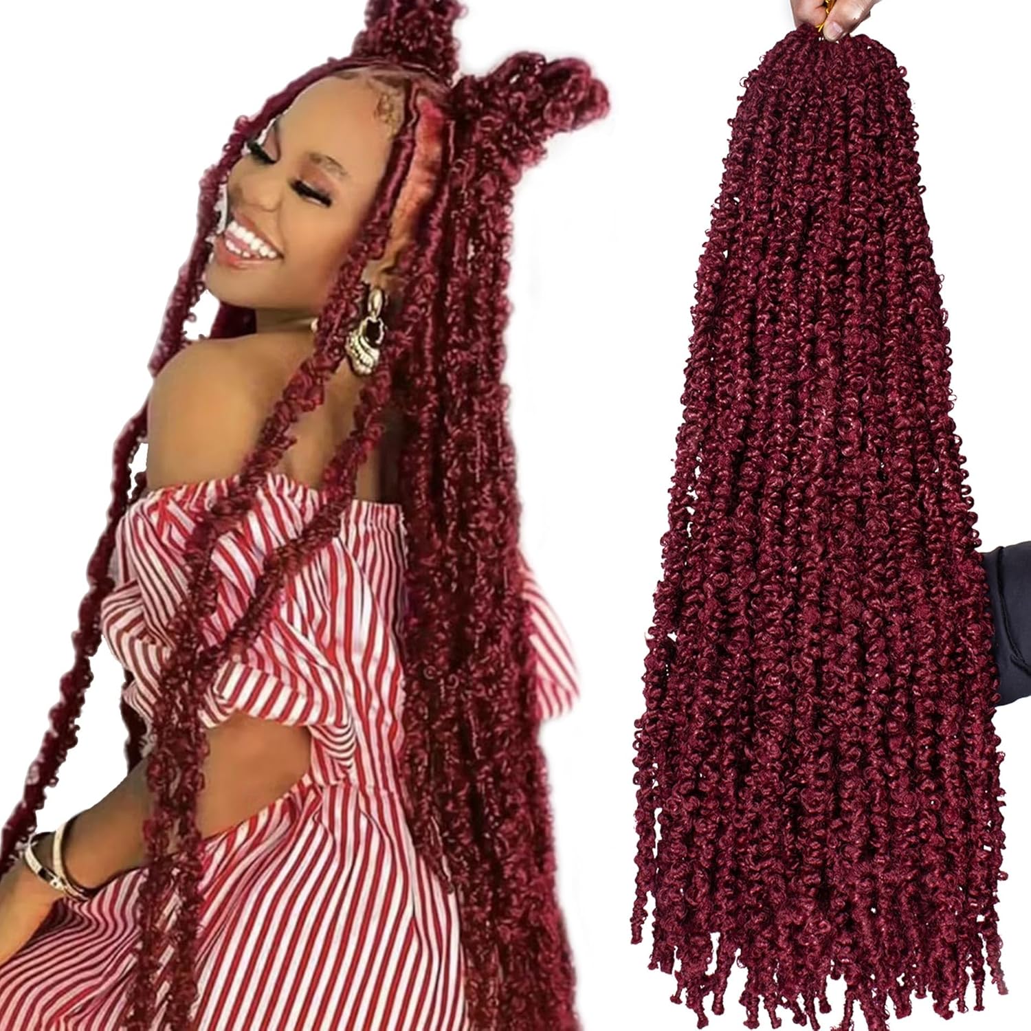 ZRQ Butterfly Locs Crochet Hair 30 Inch for Stylish Women