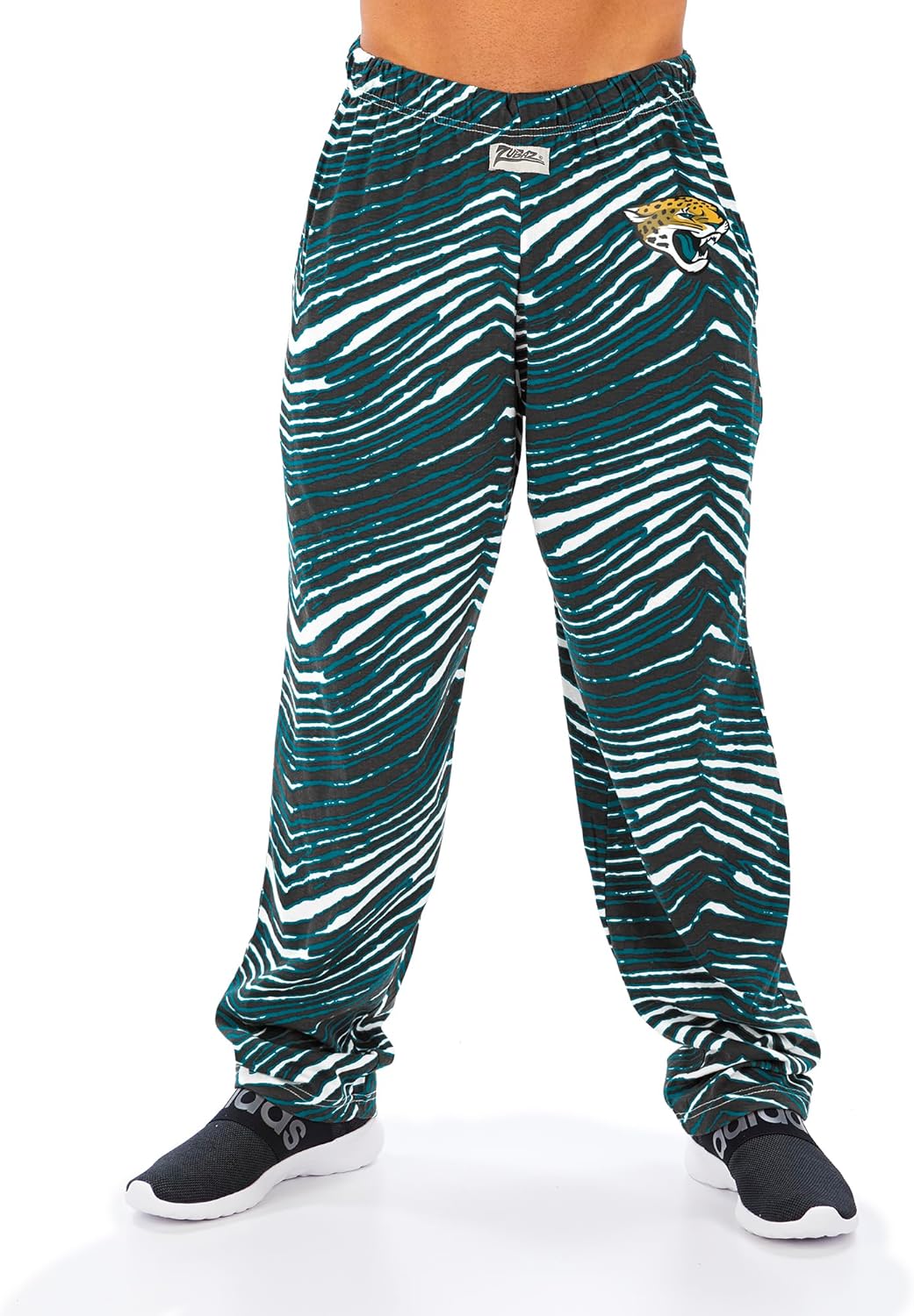 Zubaz Men's Zebra Print Track Pant for NFL Fans 2023
