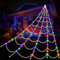 Halloween Spider Web Lights 17.4 ft - Giant Yard Decor