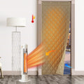 Thermal Insulated Door Curtain 36 x 86 in Mocha - Winter Draft Blocker