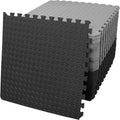 innhom Gym Flooring Tiles 24/24 192 sq ft Pack - Thick Cushioned Floor