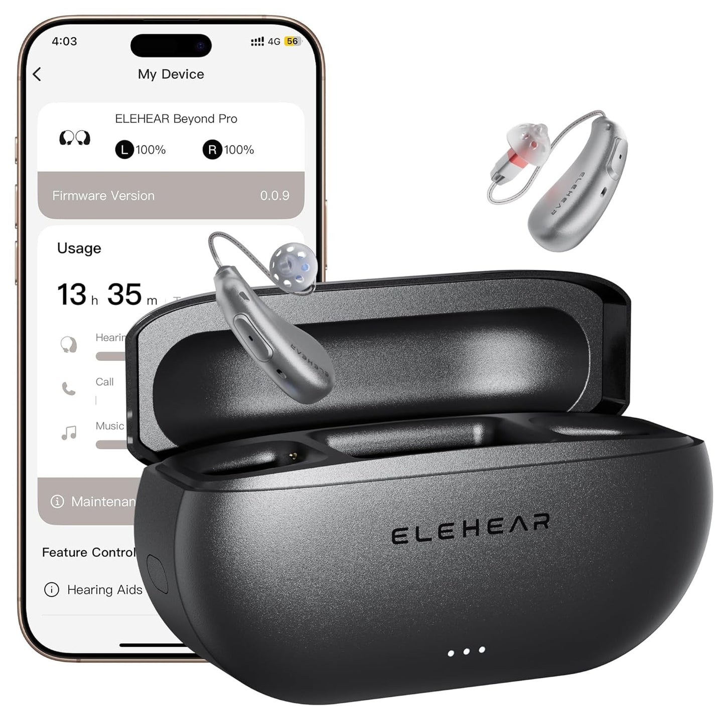 ELEHEAR-Beyond Pro Hearing Aids with Bluetooth Streaming Feature
