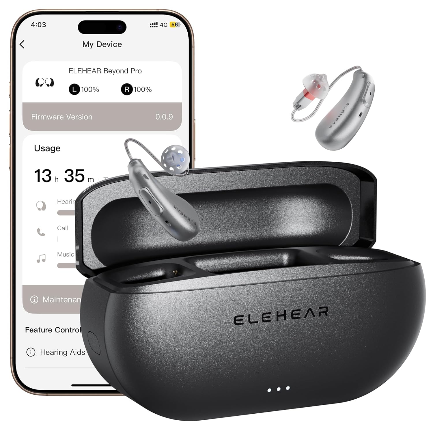 ELEHEAR-Beyond Pro Hearing Aids with Bluetooth Streaming Feature