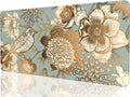 XXL Gaming Mouse Pad - Retro Flower and Bird Desk Mat