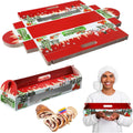 Christmas Ham Bread Boxes 50 Pcs - Large Festive Paperboard Carry