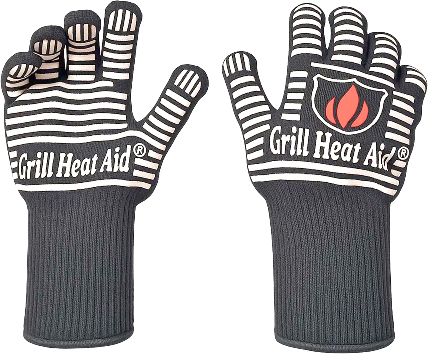 GRILL HEAT AID BBQ Grill Gloves for Extreme Heat Resistance
