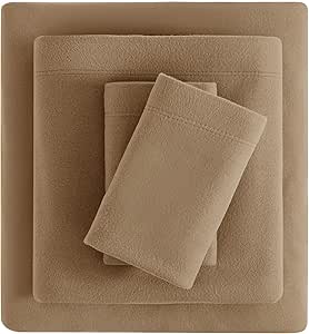 Viviland Plush Micro Fleece Queen Bed Sheet Set for Comfort